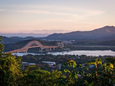 Panama Canal, Americas Bridge, Panama