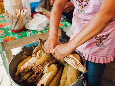 Elotes Mexican street corn