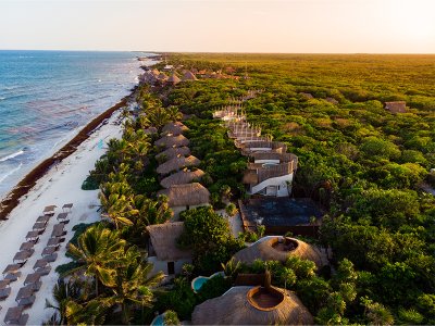 Tulum ariel view