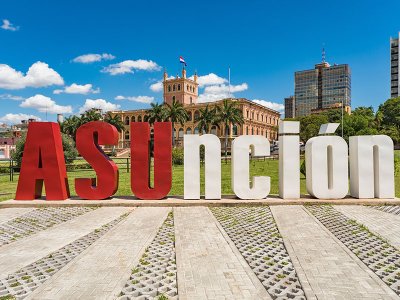 Asuncion sign, Paraguay