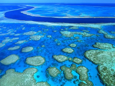 Ariel view near Great Blue Hole