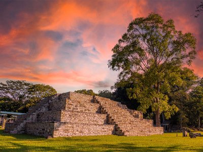 Copan Ruins sunset