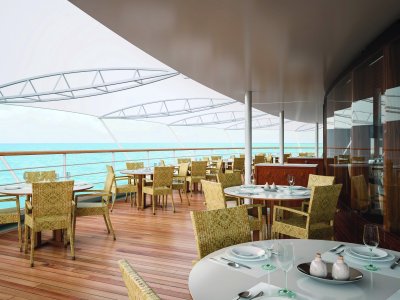 Silversea terrace with sea view