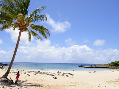 Beach in Easter Island