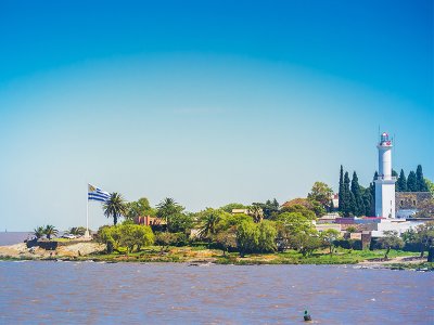 Colonia with flag