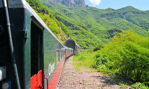 Chepe express train Copper Canyon