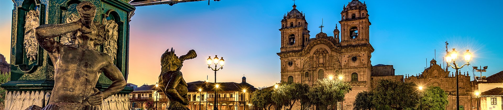 Cusco square night