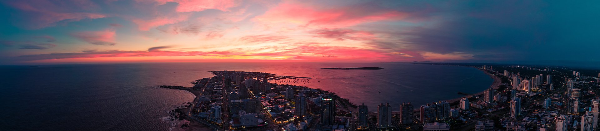 Vista panorama de Punta del Este