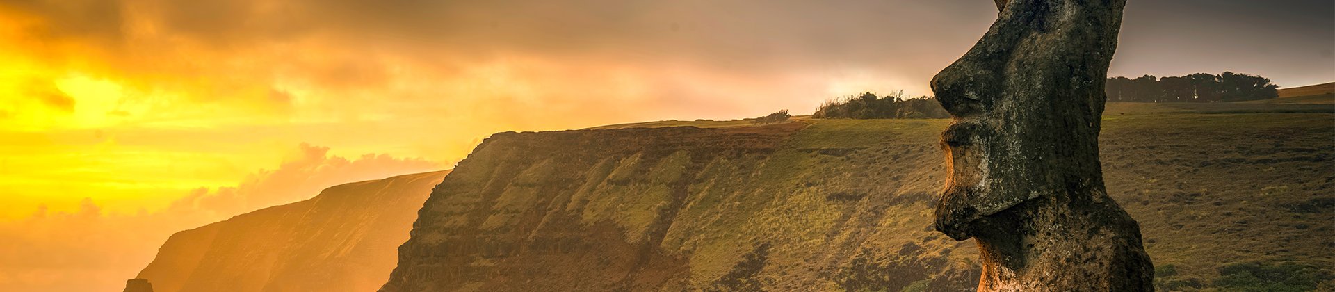 Easter island sunset